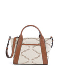 Karl Lagerfeld Top Handle Bag – Natural Canvas / Tan 1