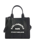 Karl Lagerfeld Top Handle Bag – White / Black 1