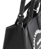 Karl Lagerfeld Top Handle Bag – White / Black 4