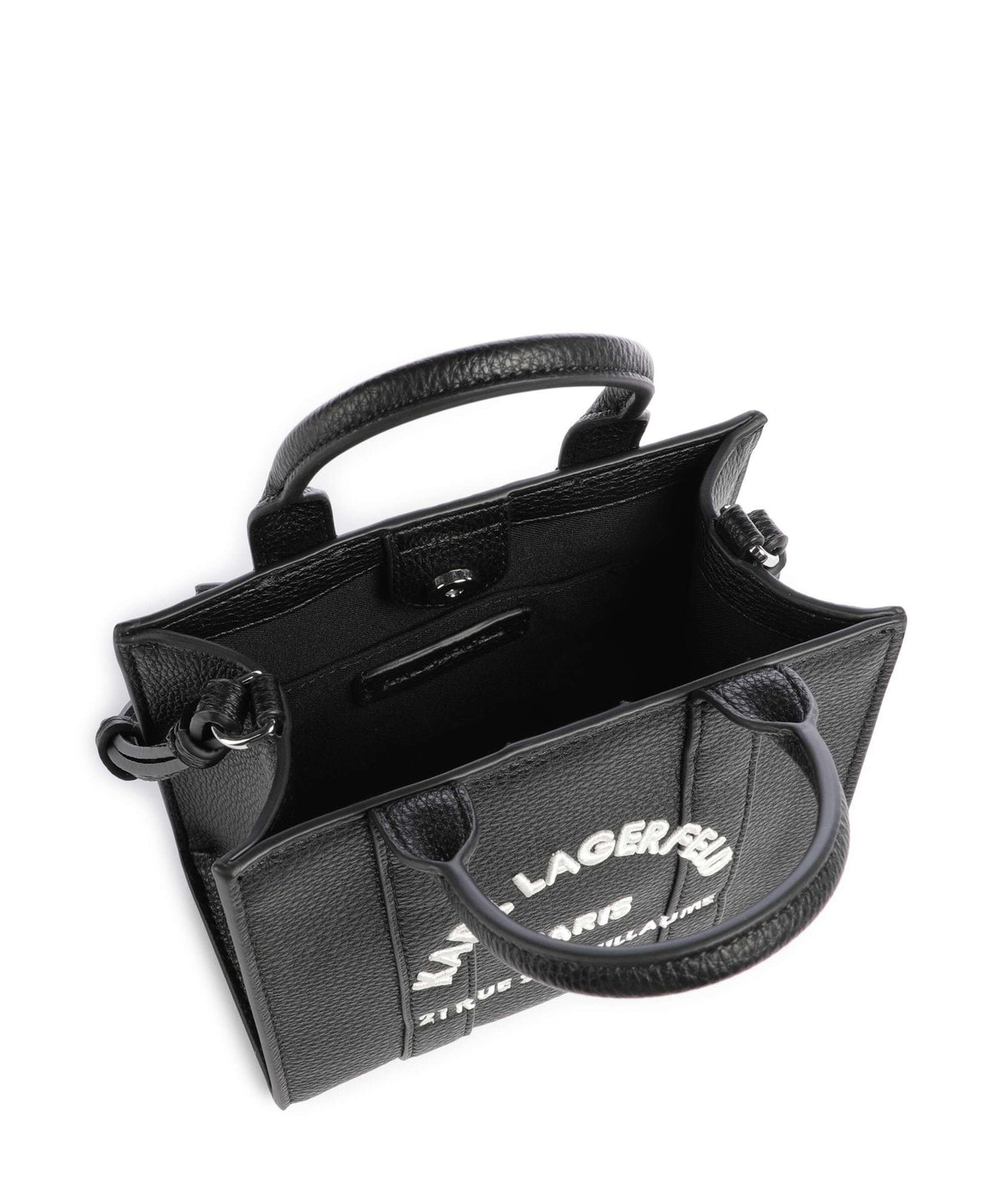 Karl Lagerfeld Top Handle Bag – White / Black 6