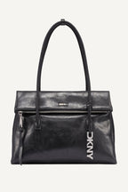 DKNY Satchel Bag – Black / Silver 1