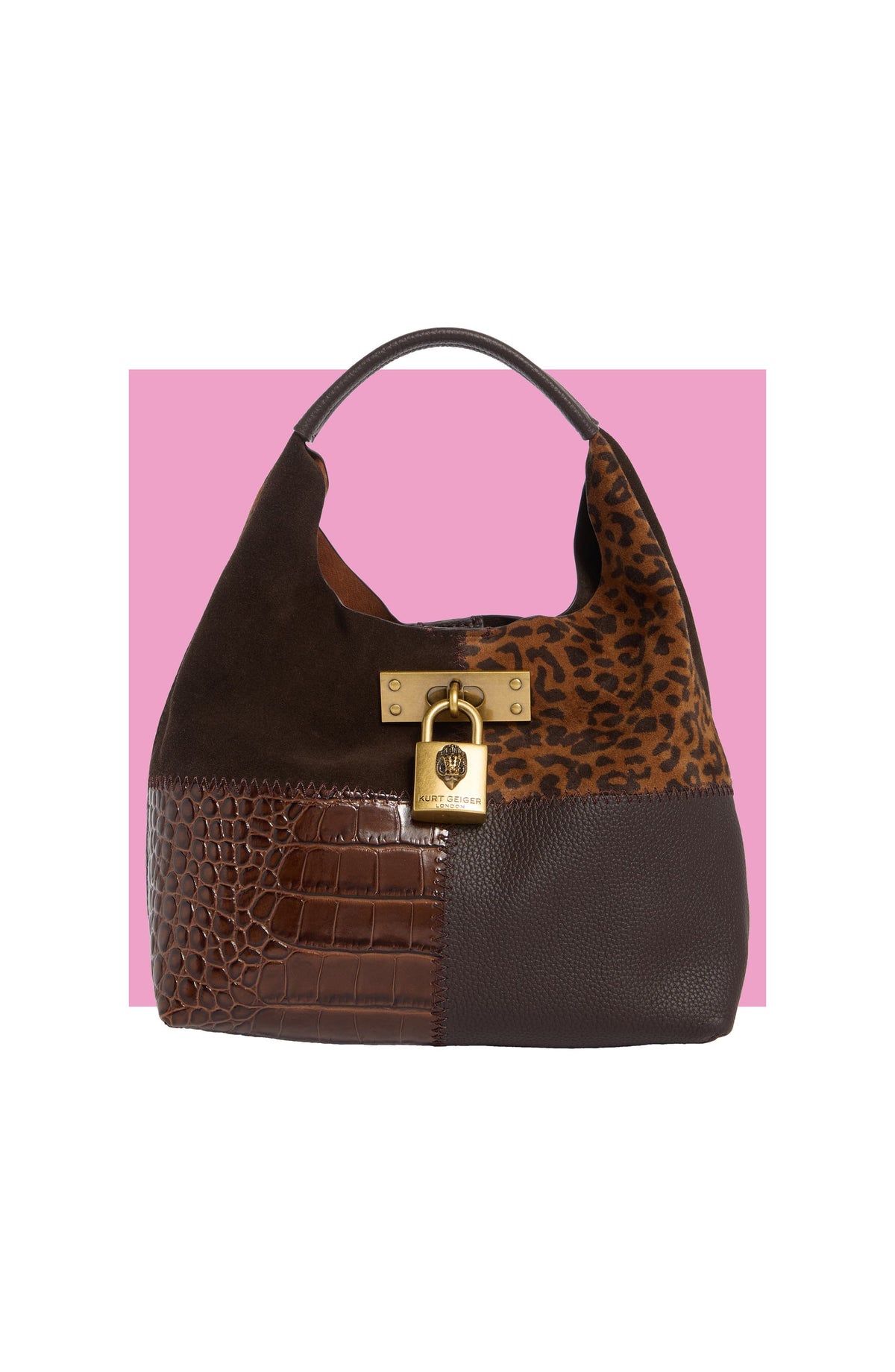 Kurt Geiger Shoulder Bag – Open Brown 1