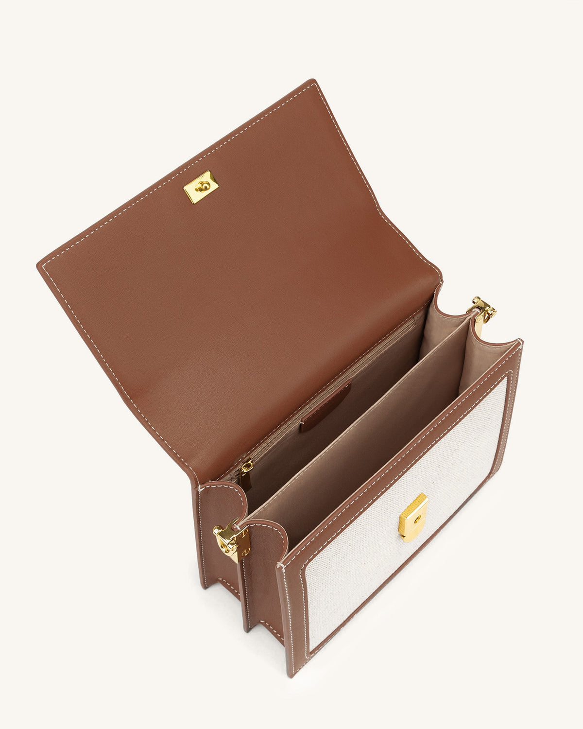 JW PEI Crossbody Bag – Beige Canvas 5