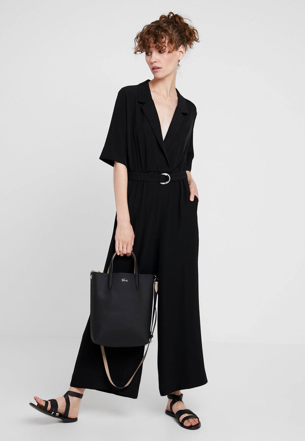 Lacoste Tote Bag – Black Warm Sand 2