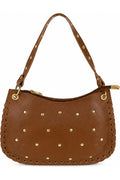 Persaman New York Elisabetta Studded Leather – Brown