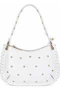 Persaman New York Elisabetta Studded Leather – White