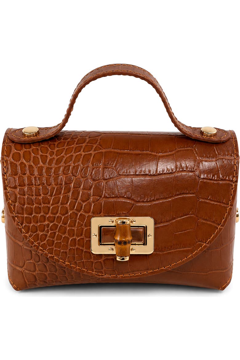 Persaman New York Livia Croc Embossed – Brown