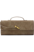 Adornia Faux Suede Envelope – Tan
