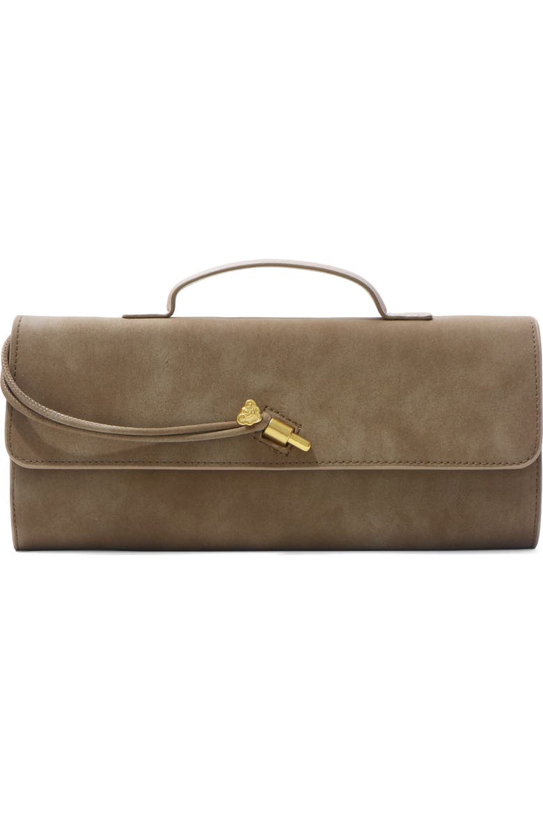 Adornia Faux Suede Envelope – Tan
