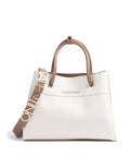 Valentino Bags Alexia Top Handle Bag – Bianco / Cuoio