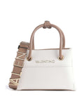 Valentino Bags Alexia Top Handle Bag – Bianco / Cuoio
