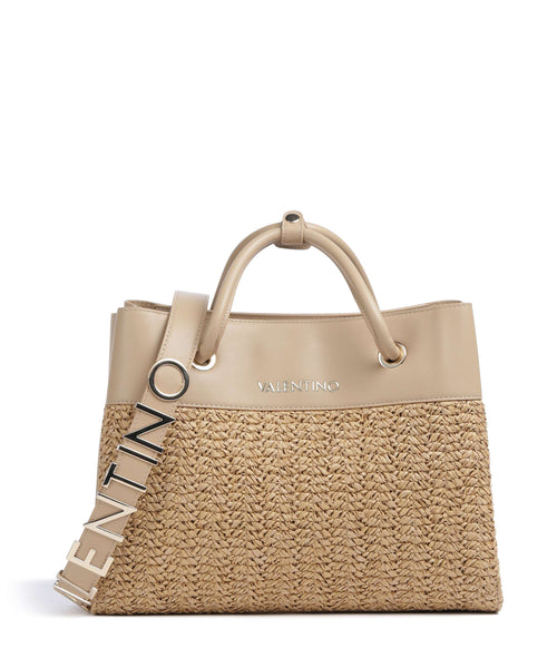 Valentino Bags Alexia Summer Top Handle Bag – Naturale