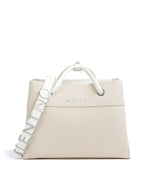 Valentino Bags Alexia Summer Top Handle Bag – Naturale / Off White
