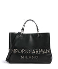 Emporio Armani M Top Handle Bag – Black / Cappuccino