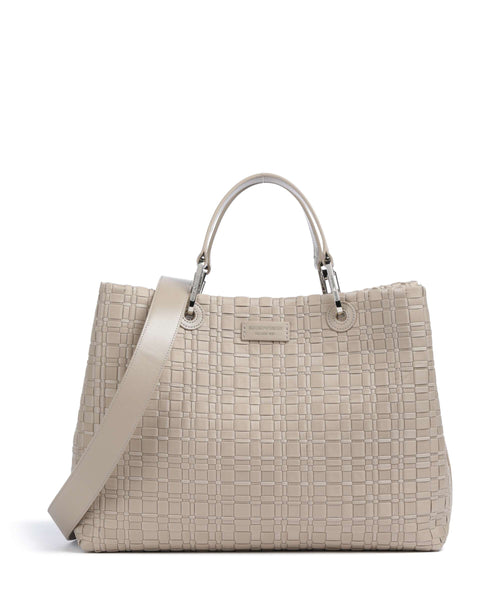 Emporio Armani M Top Handle Bag – Visone